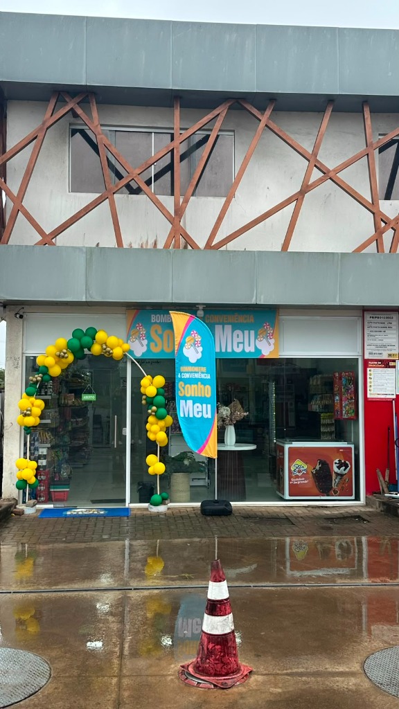 Fachada da Sonho Meu no Auto Posto